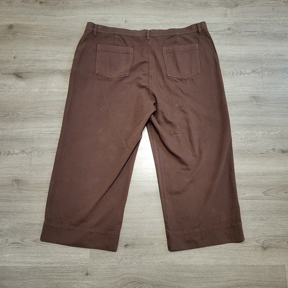 Eileen Fisher Chocolate Wide Leg Pants - Picture 4 of 8